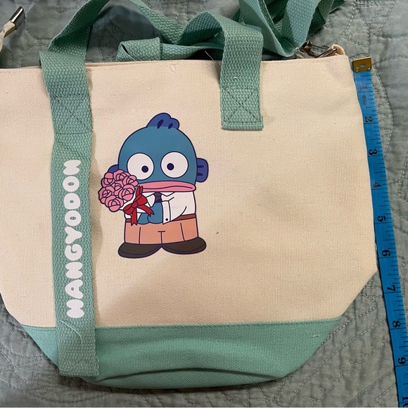 Hello Kitty -Hangyodon Mini  Canvas Tote Bag - Picture 1 of 4